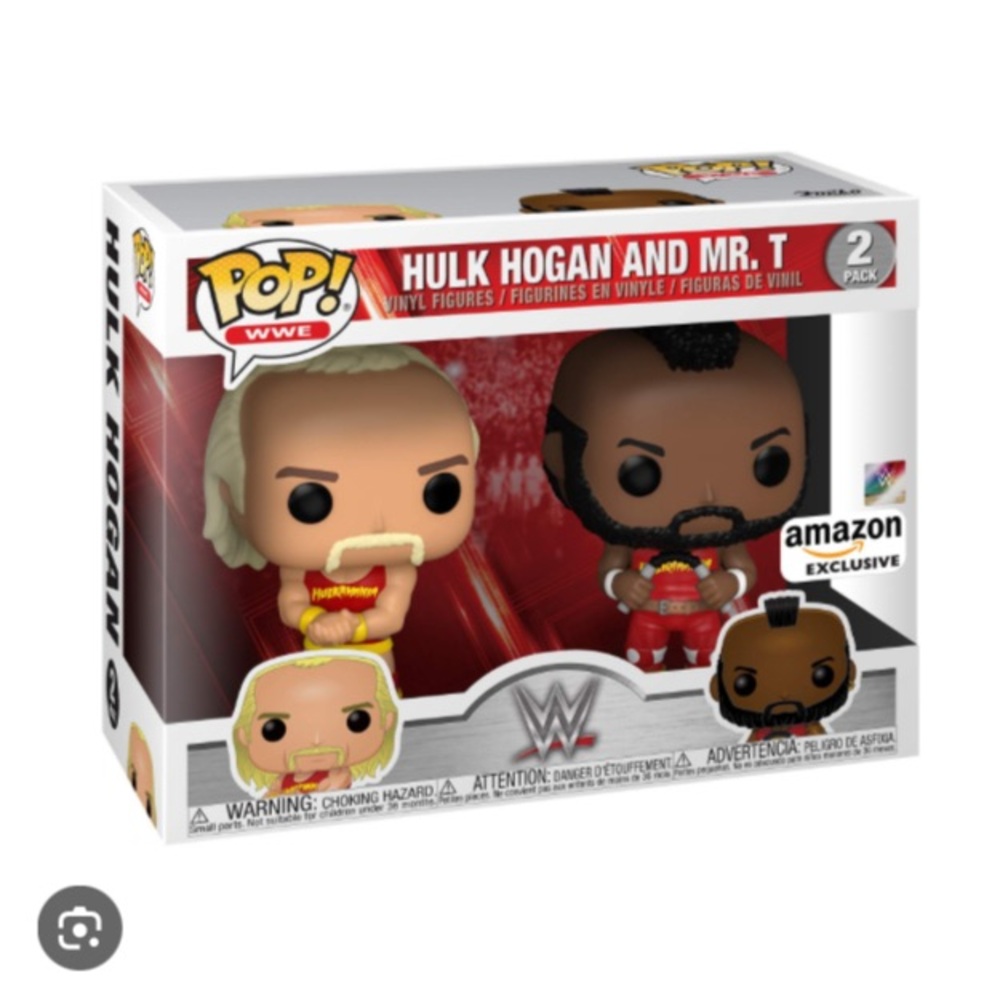 Funko Pop! WWE Hulk Hogan & Mr. T Vinyl Figure Set - New in Box